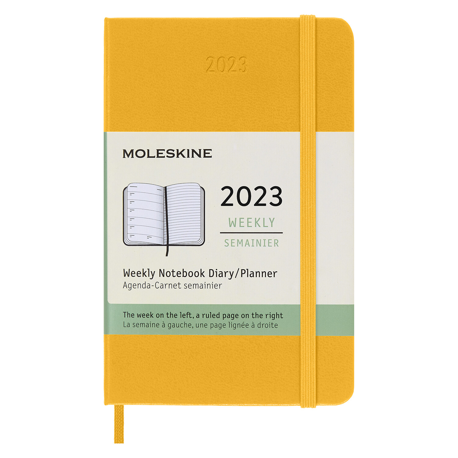 Moleskine 2023 Weekly Notebook Planner, 12m, Pocket, Orange Yellow, Hard Cover (3.5 X 5.5) (Other)
