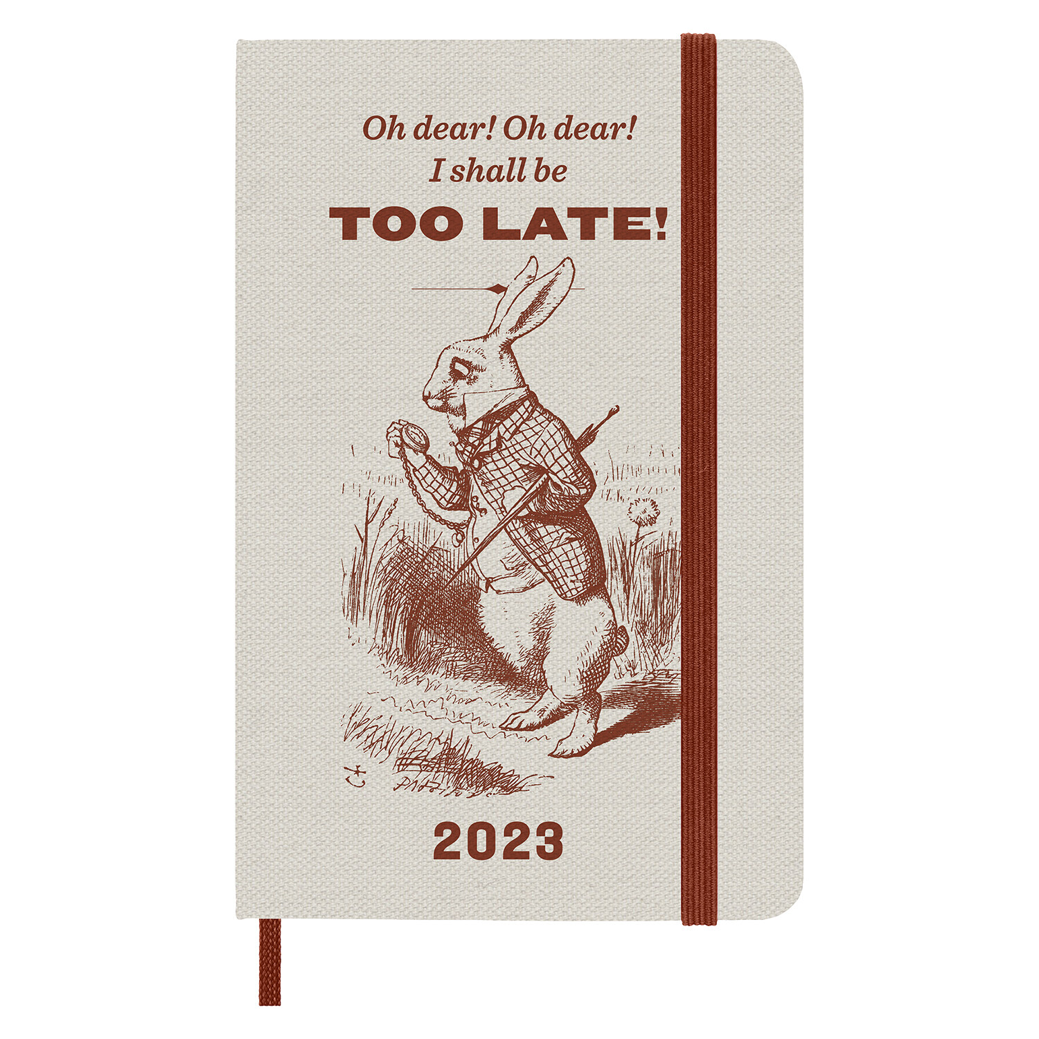 Moleskine Limited Edition 2023 Weekly Notebook Planner Alice in Wonderland, 12m, Pocket, Rabbit, Hard Cover (3.5 X 5.5) (Other)