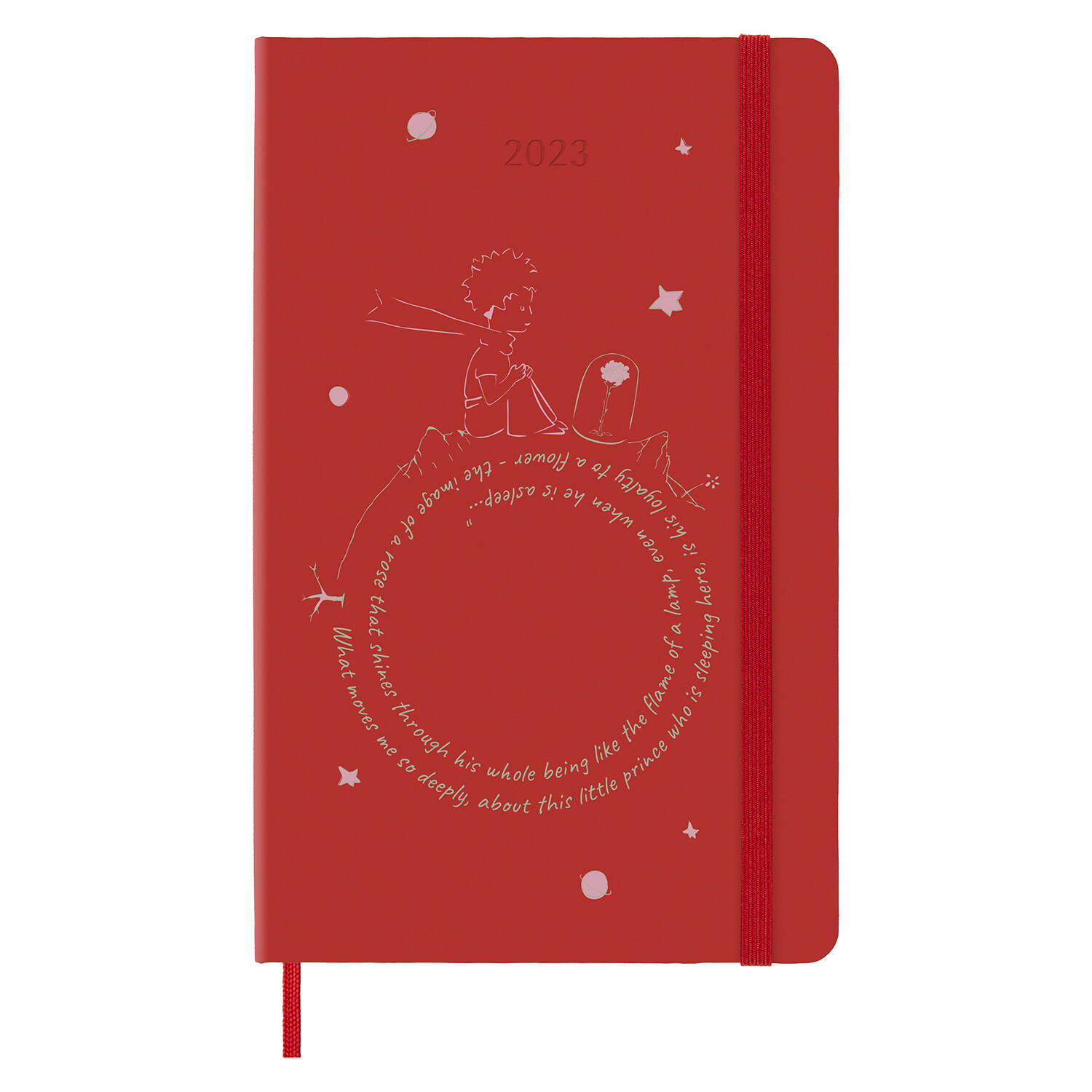 Moleskine Limited Edition 2023 Weekly Notebook Planner Petit Prince, 12m, Large, Rose, Hard Cover (5 X 8.25) (Other)