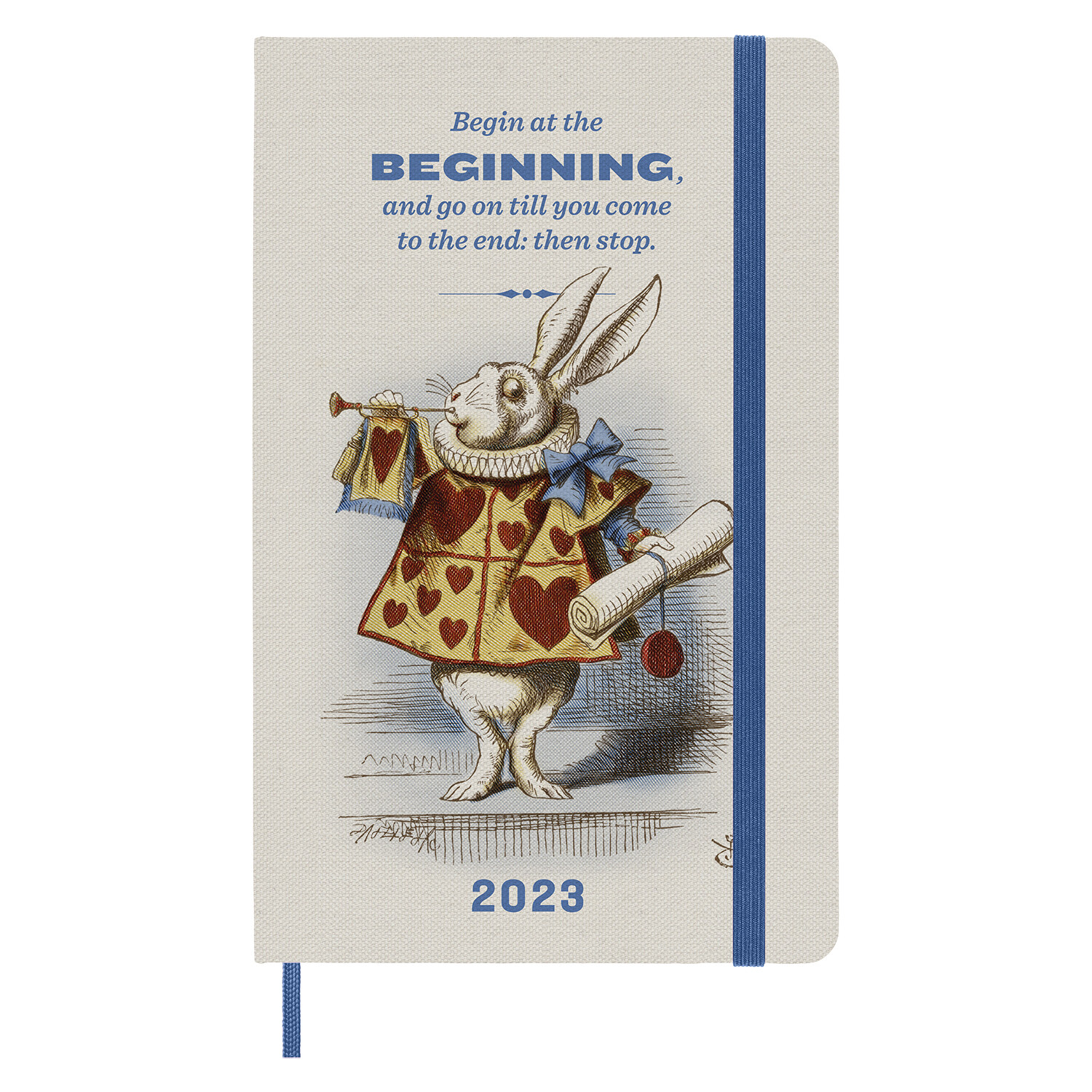 Moleskine Limited Edition 2023 Weekly Notebook Planner Alice in Wonderland, 12m, Large, Rabbit, Hard Cover (5 X 8.25) (Other)