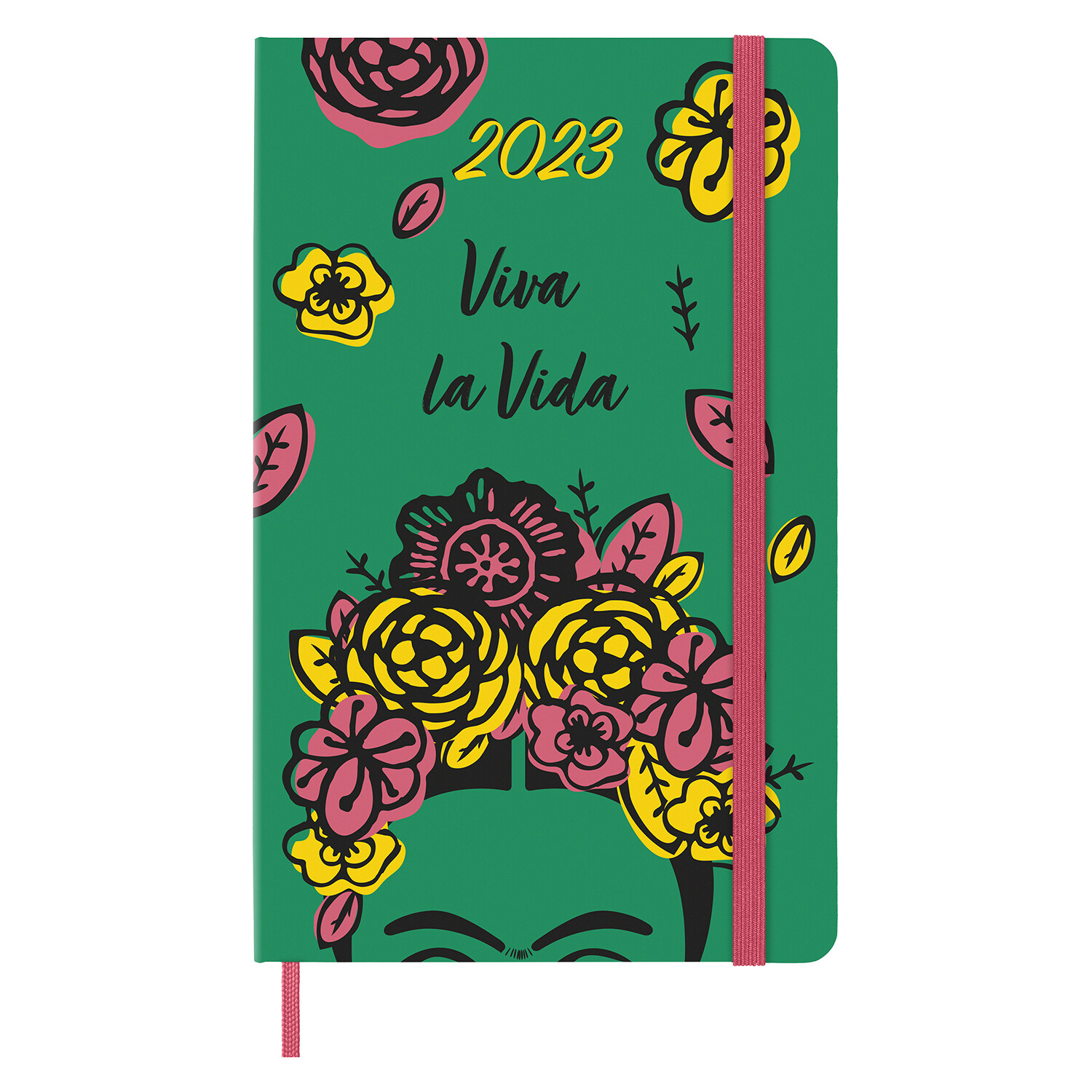 Moleskine Limited Edition 2023 Daily Planner Frida Kahlo, 12m, Large, Green, Hard Cover (5 X 8.25) (Other)