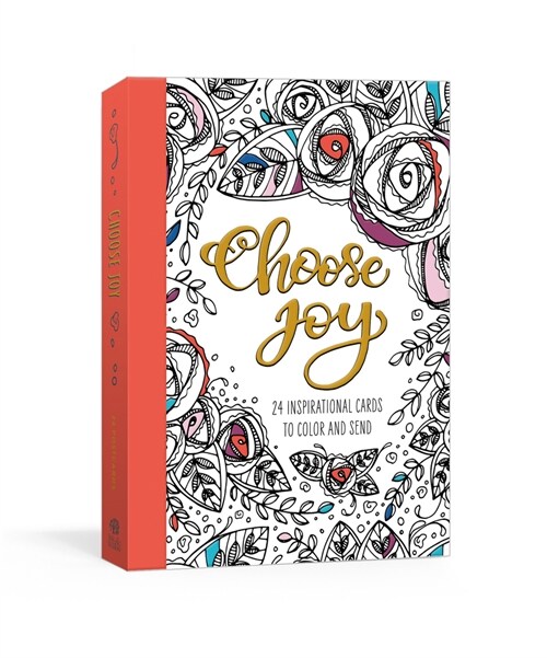 Choose Joy Postcard Book: 24 Inspirational Cards to Color and Send (Paperback)