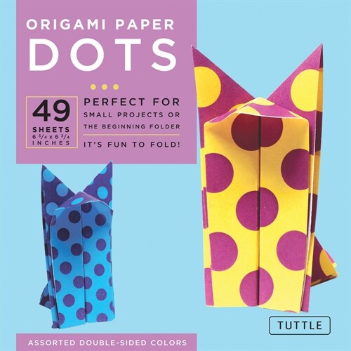 Origami Paper - Dots - 6 3/4 - 49 Sheets: Tuttle Origami Paper: High-Quality Origami Sheets Printed with 8 Different Patterns: Instructions for 6 Proj (Loose Leaf)