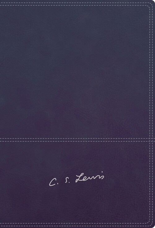 Rvr, Biblia Reflexiones de C. S. Lewis, Interior a DOS Colores, Leathersoft, Azul Marino, Comfort Print (Leather)