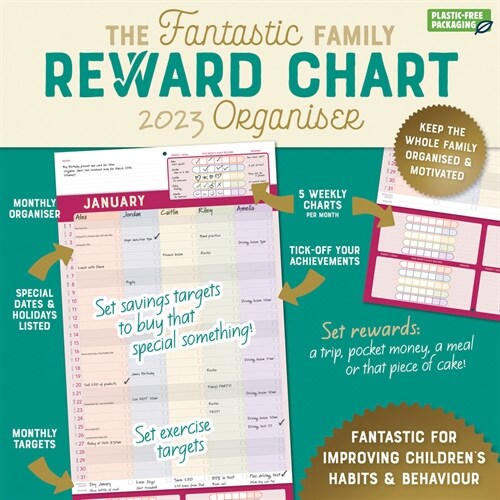 2023 Family Reward Chart Wall Organizer (Wall)