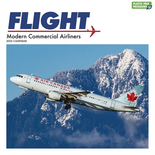 2023 Flight, Modern Commercial Airliners Wall Calendar (Wall)
