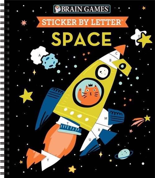Brain Games - Sticker by Letter: Space (Spiral)