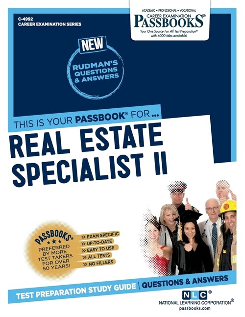 Real Estate Specialist II (C-4992): Passbooks Study Guide Volume 4992 (Paperback)