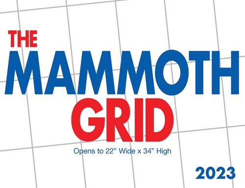 2023 Mammoth Grid Large Format Wall Calendar (Wall)