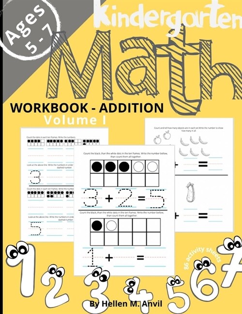 Kindergarten Math Addition Workbook Age 5-7 (Paperback)