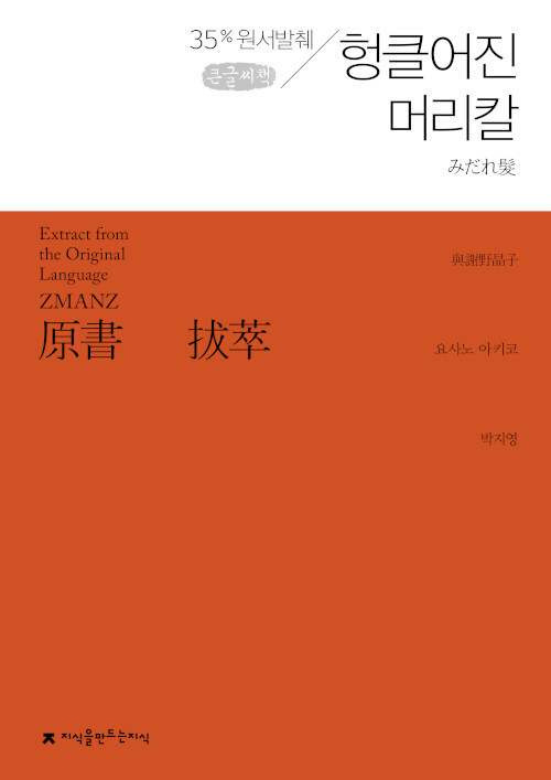 [큰글씨책] 원서발췌 헝클어진 머리칼