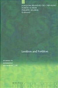 Lenition and Fortition (Hardcover)