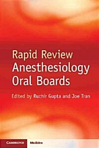 Rapid Review Anesthesiology Oral Boards (Paperback, 1st)