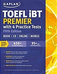[중고] Kaplan TOEFL iBT Premier 2014-2015 with 4 Practice Tests [With 2 CDROMs] (Paperback, 5)
