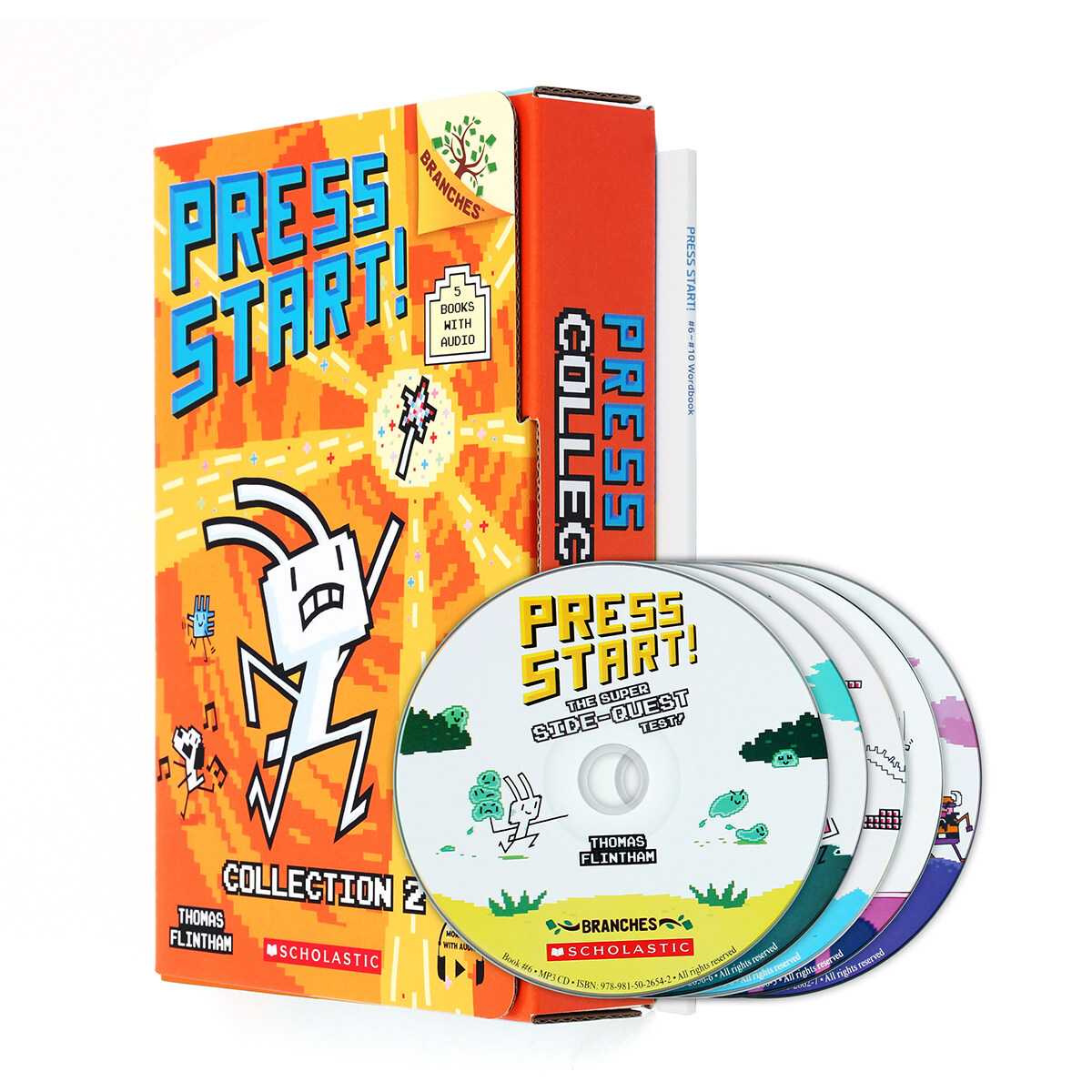 Press Start #6~#10 5종 박스 세트 : StoryPlus QR코드 (Paperback 5권 + mp3 CD 5장 + Wordbook)