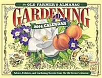 The Old Farmers Almanac Gardening 2014 Calendar (Paperback, Wall)