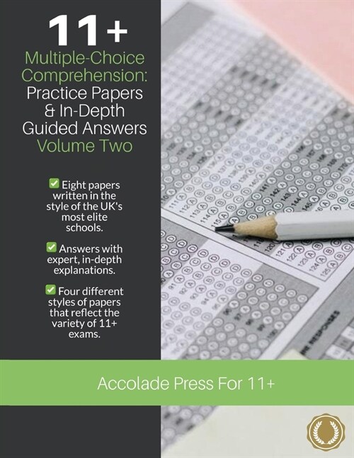 11+ Multiple-Choice Comprehension: Practice Papers & In-Depth Guided Answers, Volume 2 (Paperback)