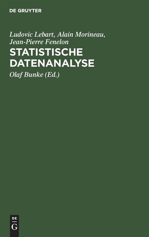 Statistische Datenanalyse: Methoden Und Programme (Hardcover, Reprint 2021)