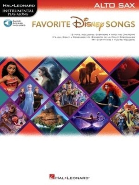 Favorite Disney Songs: Instrumental Play-Along for Alto Sax (Paperback)
