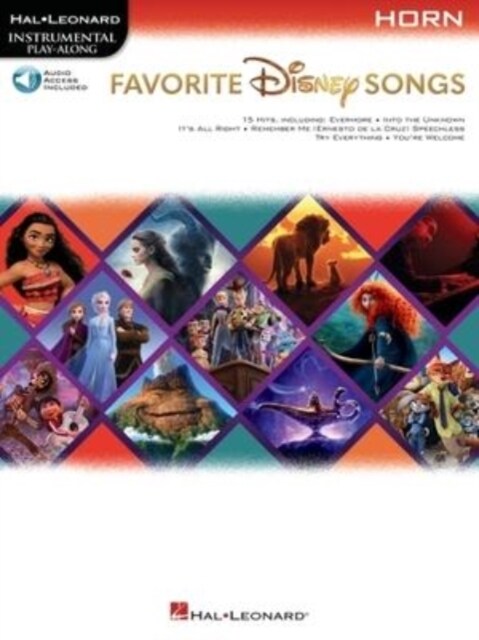Favorite Disney Songs: Instrumental Play-Along for Horn: Instrumental Play-Along for Horn (Paperback)
