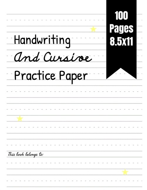 Handwriting And Cursive Practice Paper (Paperback)