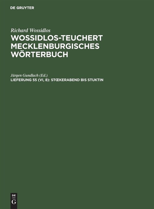 Stoekerabend bis Stuktin (Hardcover, Jurgen Gundlach)