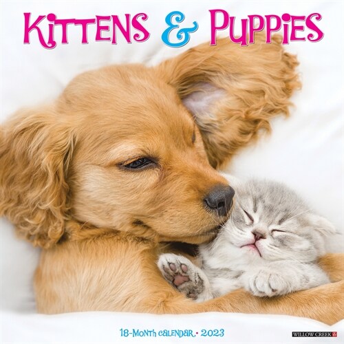 Kittens & Puppies 2023 Wall Calendar (Wall)