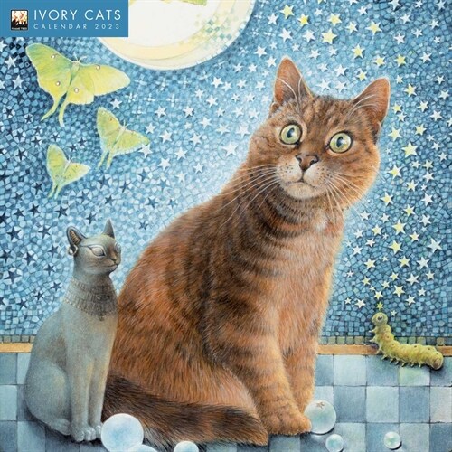 Ivory Cats by Lesley Anne Ivory Wall Calendar 2023 (Art Calendar) (Calendar, New ed)