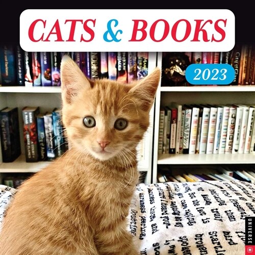 Cats & Books 2023 Wall Calendar (Wall)