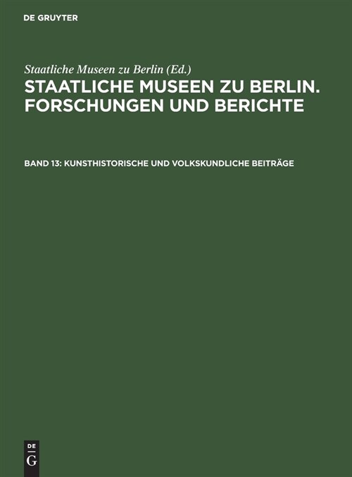 Kunsthistorische und volkskundliche Beitr?e (Hardcover, Reprint 2021)