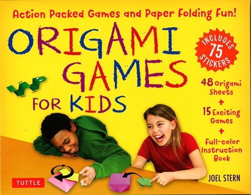 Origami Games for Kids Kit: Action Packed Games and Paper Folding Fun! [Origami Kit with Book, 48 Papers, 75 Stickers, 15 Exciting Games, Easy-To- (Other)