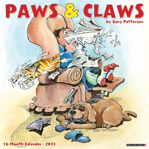 Gary Pattersons Paws N Claws 2023 Wall Calendar (Wall)