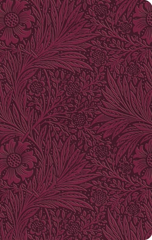 ESV Large Print Value Thinline Bible (Trutone, Raspberry, Floral Design) (Imitation Leather)