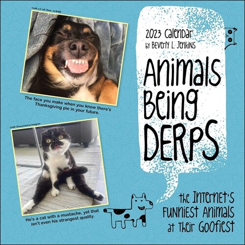 Animals Being Derps 2023 Wall Calendar: The Internets Funniest Animals at Their Goofiest (Wall)
