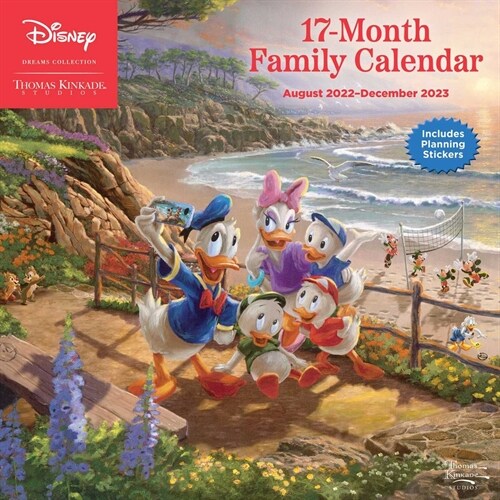 Disney Dreams Collection by Thomas Kinkade Studios: 17-Month 2022-2023 Family Wa (Wall)