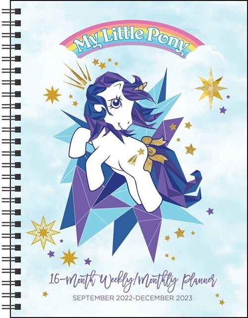 My Little Pony Retro 16-Month 2022-2023 Monthly/Weekly Planner Calendar (Desk)