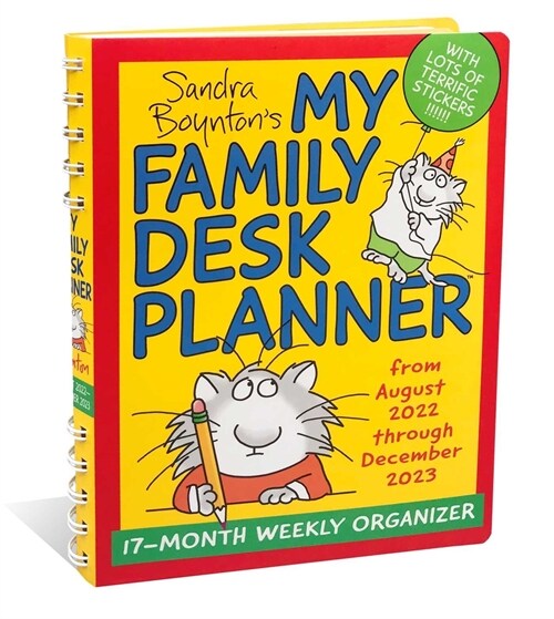 Sandra Boyntons My Family Desk Planner 17-Month 2022-2023 Monthly/Weekly Organi (Desk)