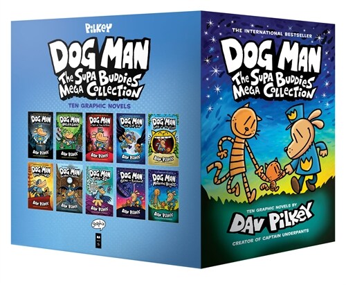 Dog Man : The Supa Buddies Mega Collection 도그맨 원서 하드커버 10종 박스 세트 (Hardcover 10권)