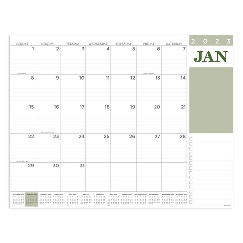 Cal 2023- Professional Desk Pad Monthly Blotter Calendar (Desk)