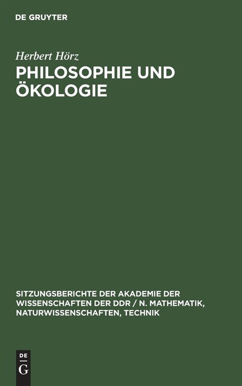 Philosophie und ?ologie (Hardcover, Reprint 2021)