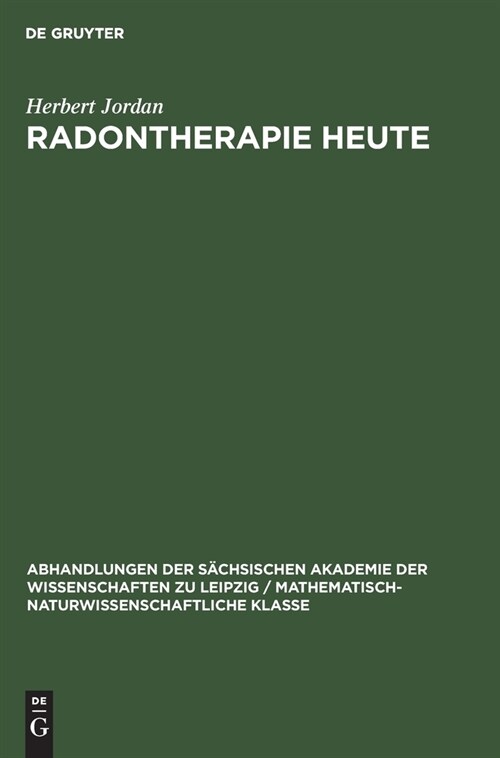 Radontherapie heute (Hardcover, Reprint 2021)