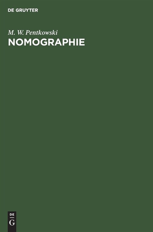 Nomographie (Hardcover, Ubersetzt Aus D)