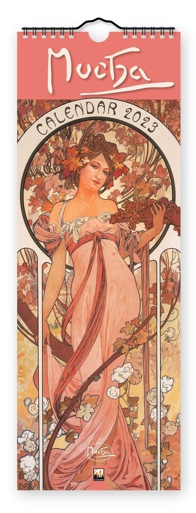 Alphonse Mucha Slim Calendar 2023 (Art Calendar) (Calendar, New ed)