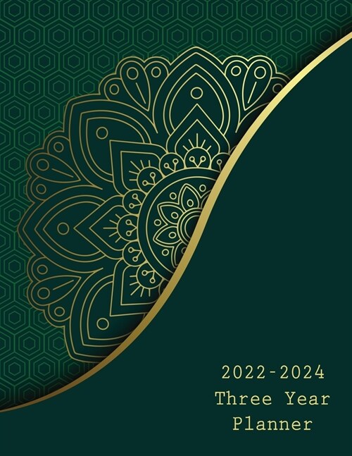 2022-2024 Three Year Planner: 36 Months Calendar Calendar with Holidays 3 Years Daily Planner Appointment Calendar 3 Years Agenda (Paperback)