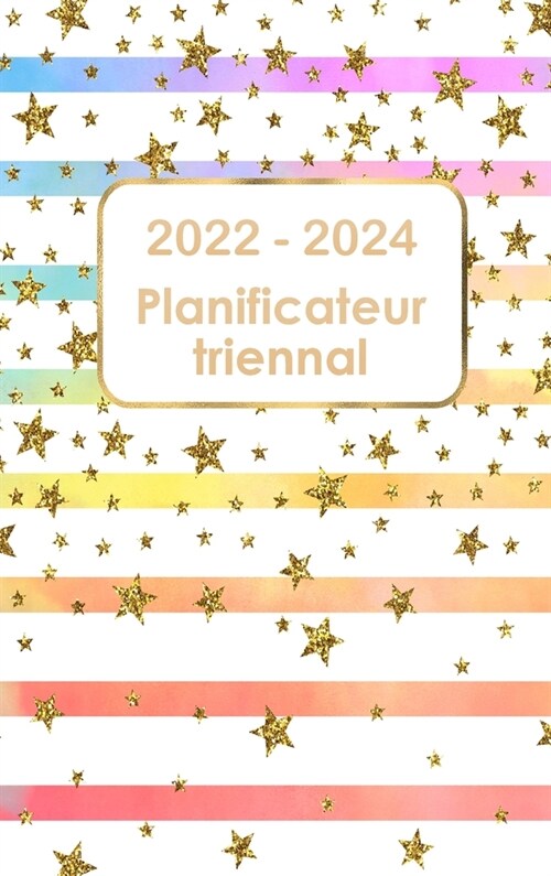 Planificateur triennal 2022-2024: Calendrier 36 mois Calendrier avec jours f?i? Planificateur quotidien de 3 ans Calendrier de rendez-vous Ordre du (Hardcover)