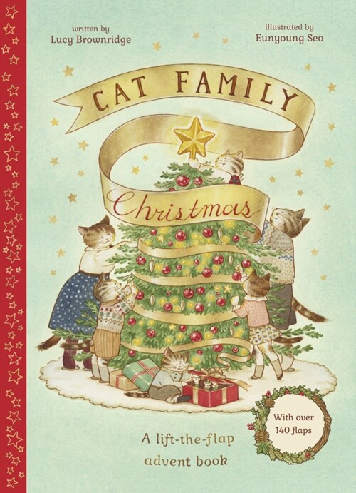 Cat Family Christmas : An Advent Lift-the-Flap Book (with over 140 flaps) (Hardcover)