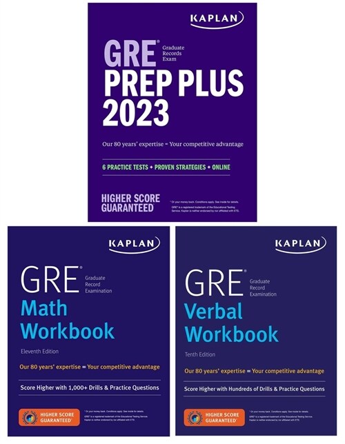 GRE Complete 2023, 3-Book Set Includes 6 Practice Tests, 2500+ Practice Questions + 1 Year Online Access to 1000+ Question Bank and Video Explanations (Paperback)