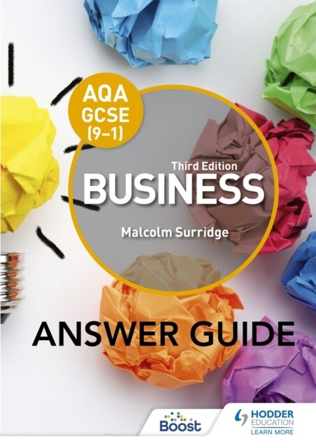 AQA GCSE (9-1) Business Third Edition Answer Guide (Paperback)