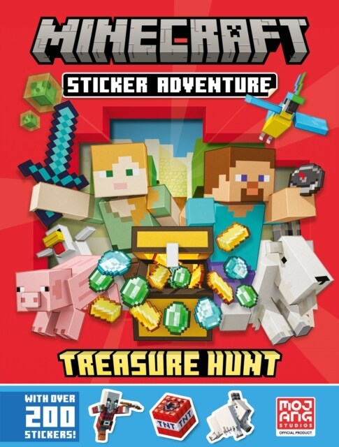 Minecraft Sticker Adventure: Treasure Hunt (Paperback)