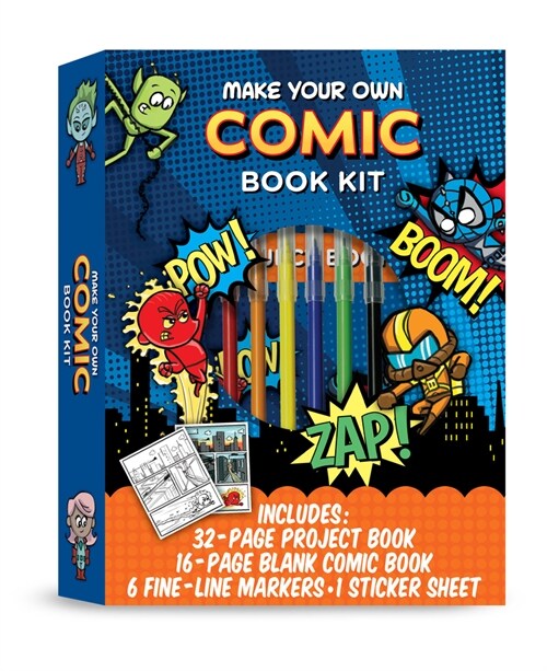 Make Your Own Comic Book Kit : A step-by-step guide for learning to draw comic book characters and making your own comic book (Kit)